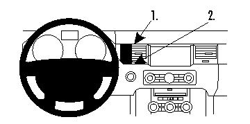 Brodit 854420 ProClip mittfäste Land Rover Range Rover Sport 10-
