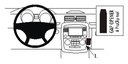 Brodit 853681 ProClip mittfäste vinklat fäste Mercedes Benz R-Class 06-14