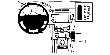 Brodit 854702 ProClip center mount angled mount Land Rover Range Rover Evoque 12