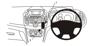 Brodit 654989 ProClip center mount Ford Transit Connect 14-18