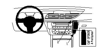 Brodit 854622 ProClip Audi A6 11-14 konsolfäste, inte för träpanelpaneliin