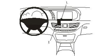 Brodit 853852 ProClip mittfäste Mercedes Benz S-Class 06-13