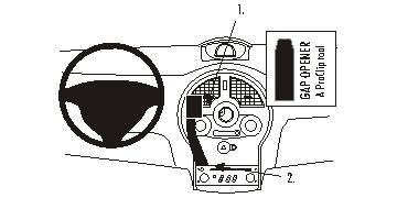 Brodit 853574 ProClip autokoh fäste kes Renault Grand Modus 05-12 Modus 05-13