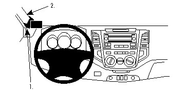Brodit 804811 ProClip A-stolpsfäste Toyota HiLux 12-16