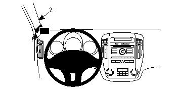 Brodit 804435 ProClip A-stolpsfäste Kia cee'd 10-12