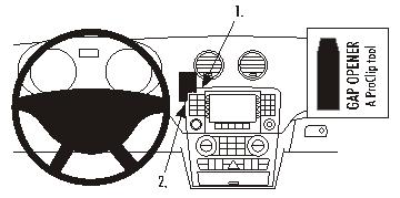 Brodit 853850 ProClip Mercedes Benz GL-Class 2006-2012