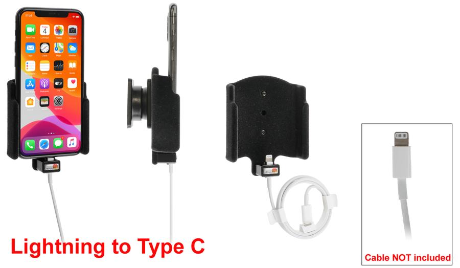 Brodit 714161 Holder with tilt swivel ei cable Apple iPhone 11 Pro