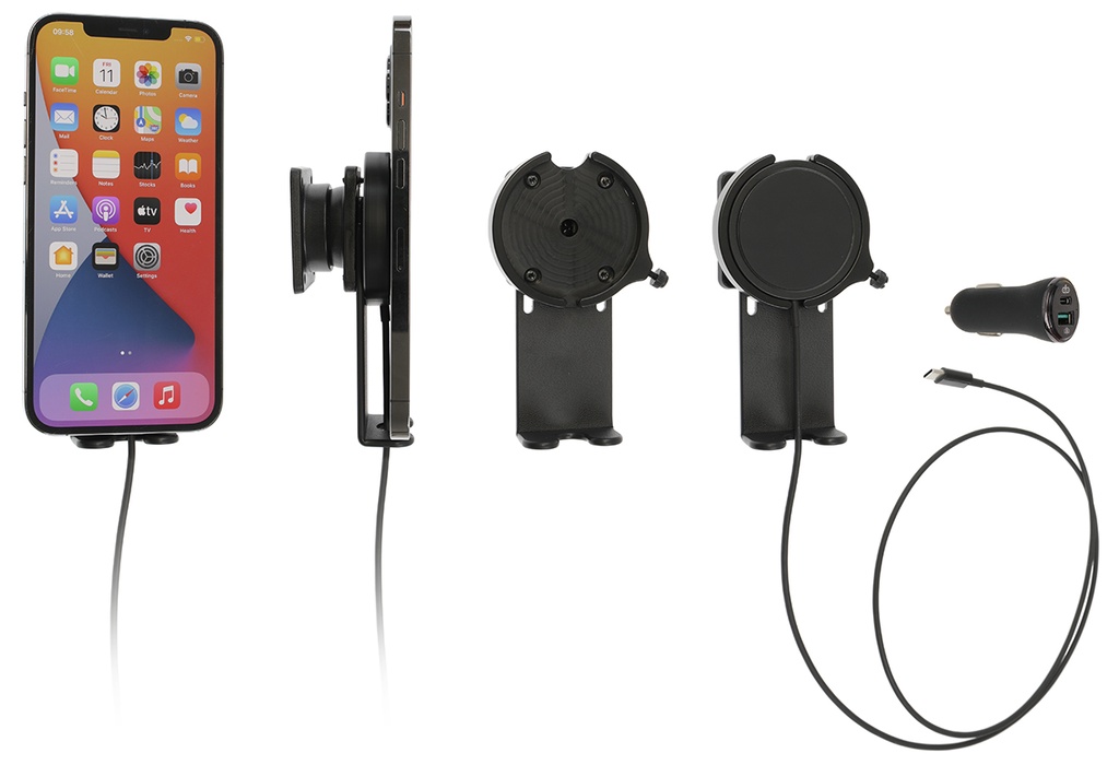 Pidike käänt tuki tupsyt MagSafe alatuki Apple iPhone 12 ->