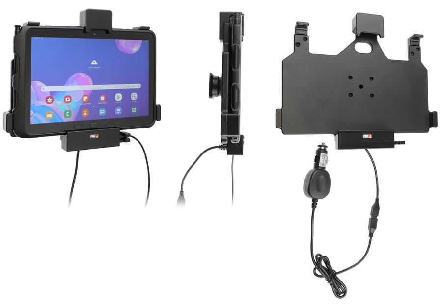 Brodit 746149 Hållare med kulled fjäderlås USB host Samsung Galaxy Tab Active Pro