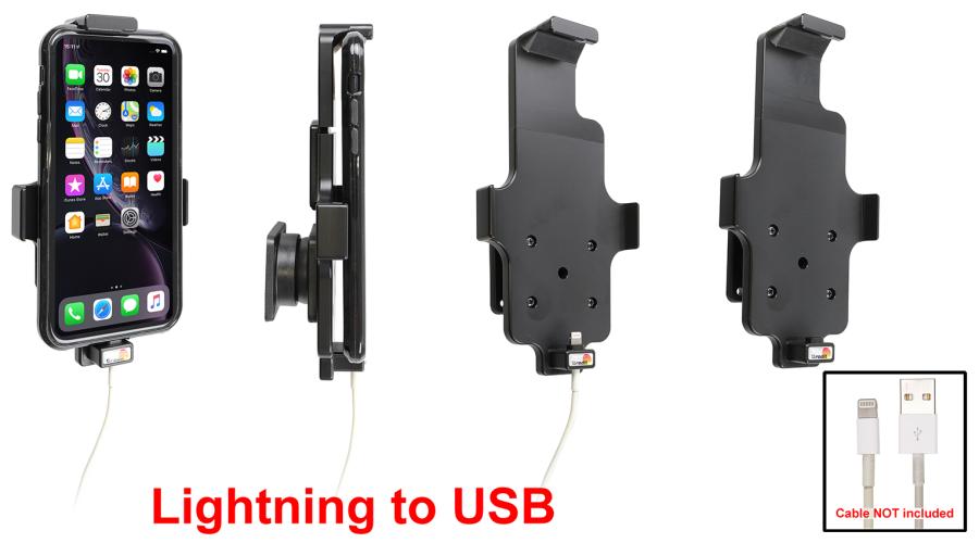 Brodit 714091 Holder with tilt swivel ei cable Apple iPhone 11 and XR