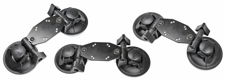 Brodit 215671 Brodit dual suction cup mount AMPS plate 326g