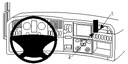 Brodit 213474 Mounting platform heavy-duty angled mount Scania R-series 10-15