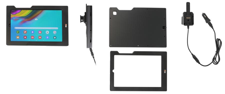 Brodit 758125 Aktiv hållare förstärkt ciggkontakt Samsung Galaxy Tab S5e 10.5 SM-T720/725