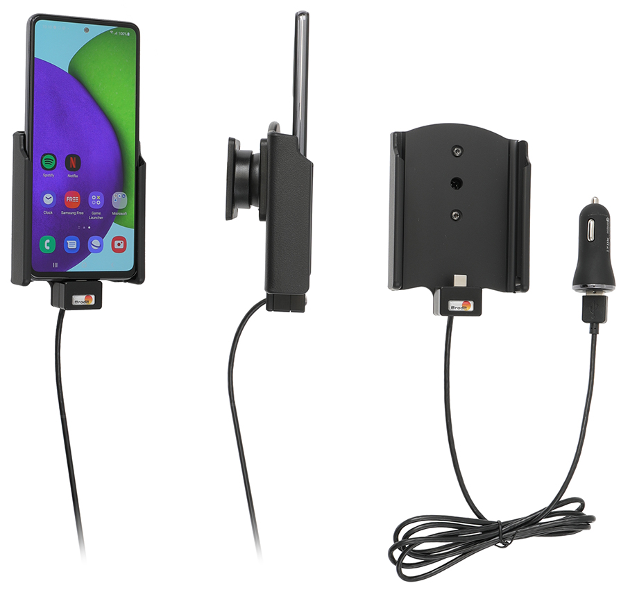 Brodit 721256 Active holder USB cable cig-plug Samsung Galaxy A52 SM-A52F/DS