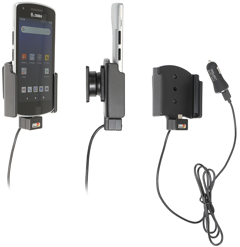Brodit 721251 Active holder USB-A cig-plug Zebra EC50/EC55