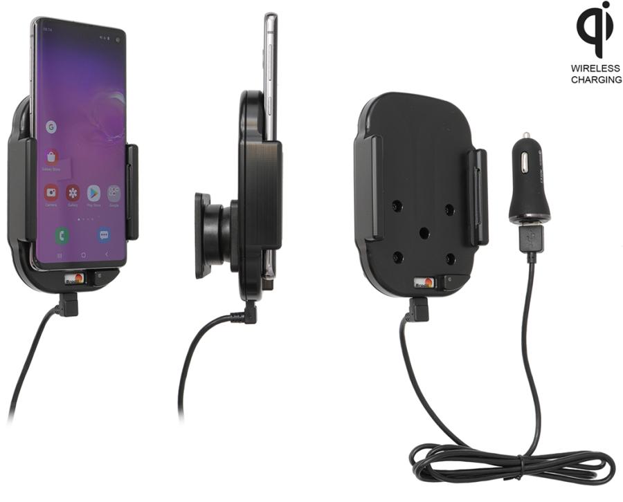 Brodit 718115 Aktiv hållare ciggkontakt Qi wireless Samsung Galaxy S10