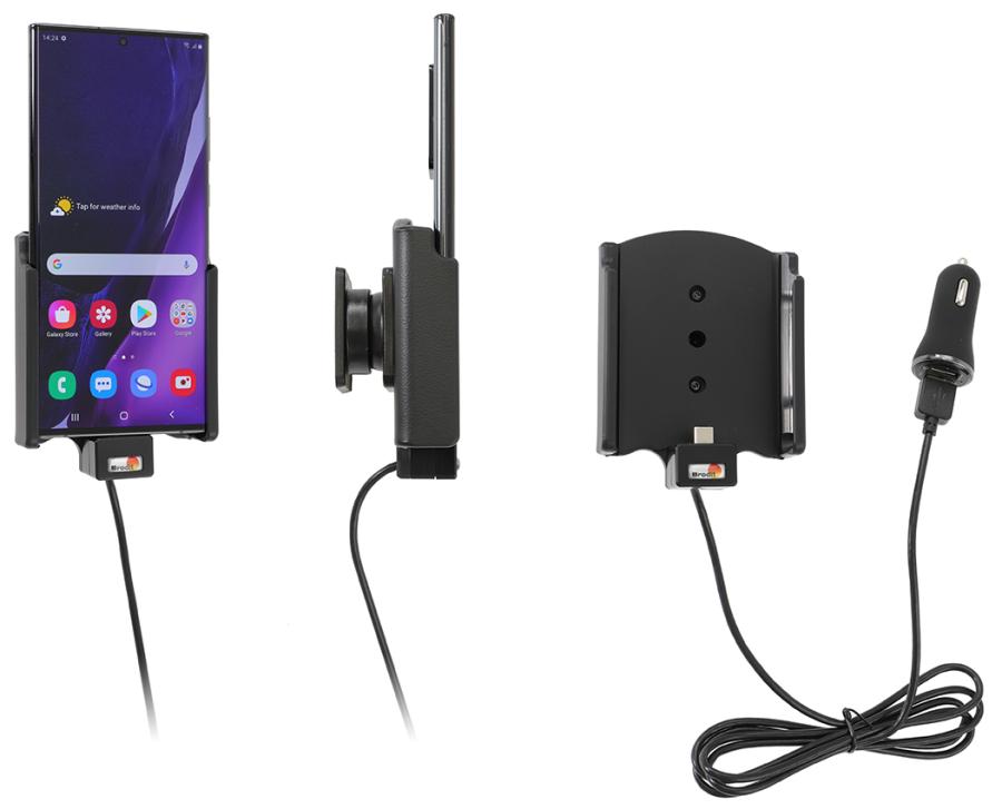 Brodit 721222 Active holder with tilt swivel cig-plug Samsung Galaxy Note 20 Ultra 5G