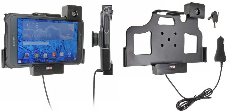 Brodit 535676 Active holder with tilt swivel cig-plug lockable Samsung Galaxy Tab Active 8.0 SM-T365