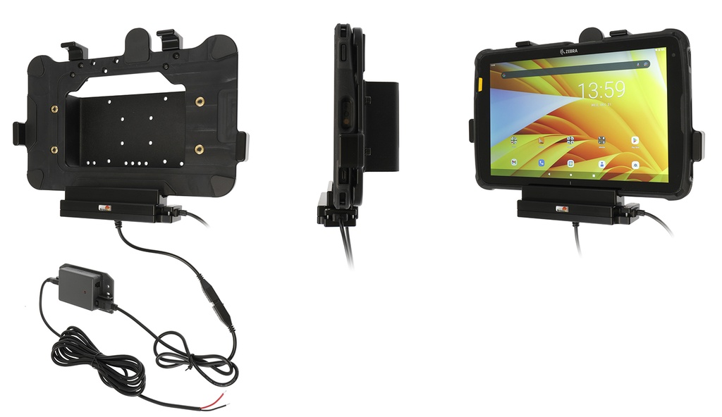 Brodit 713333 Aktiv hållare för fast installation original Rugged Boot Exoskeleton Zebra ET40/45 10