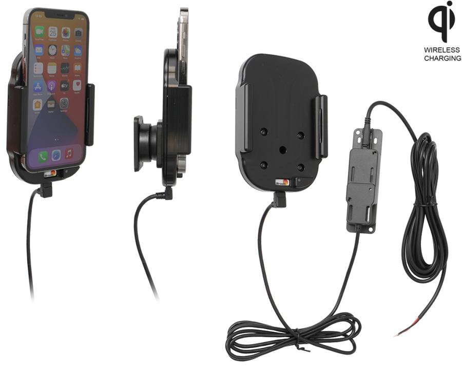 Brodit 719235 Active holder for fixed installation Qi wireless Apple iPhone 12/12 Pro
