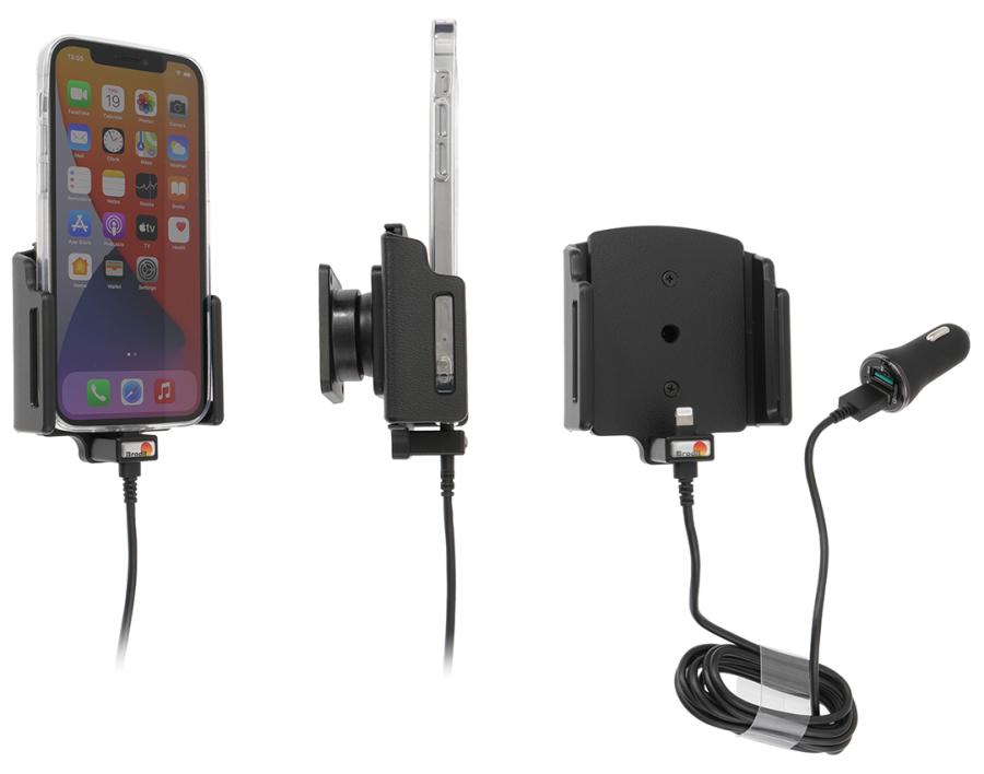 Brodit 721239 Active holder cig-plug QC3A+2,4A Apple iPhone 12/12Pro