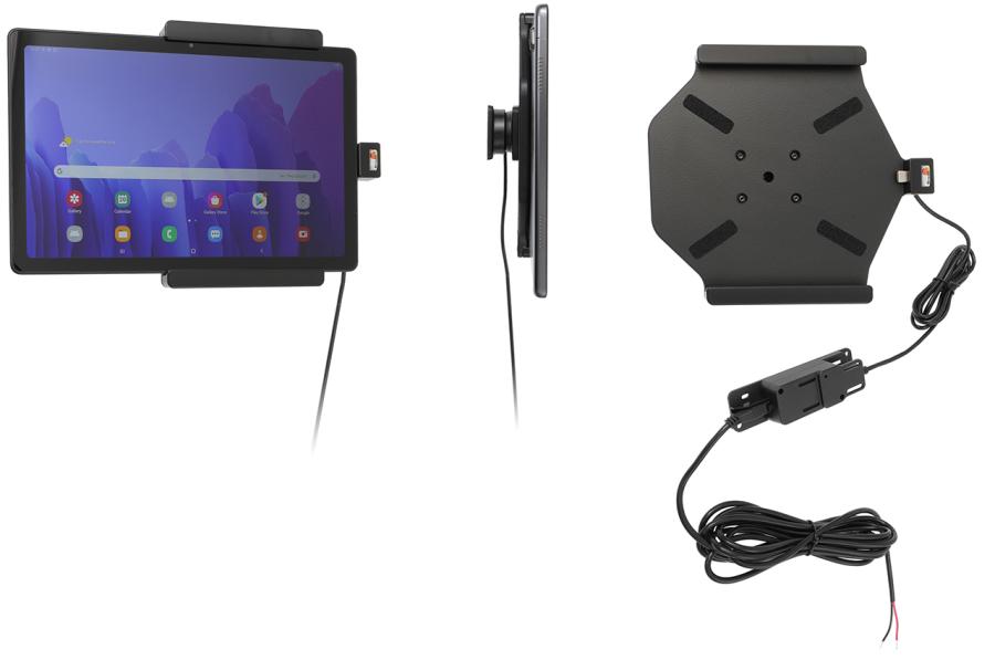 Brodit 727229 Aktiv hållare för fast installation QC3A+2,4A Samsung Galaxy Tab A7 10.4 2020