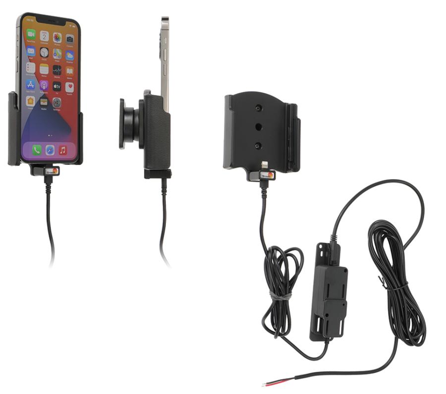 Brodit 727235 Active holder for fixed installation QC3A+2,4A Apple iPhone 12/12Pro