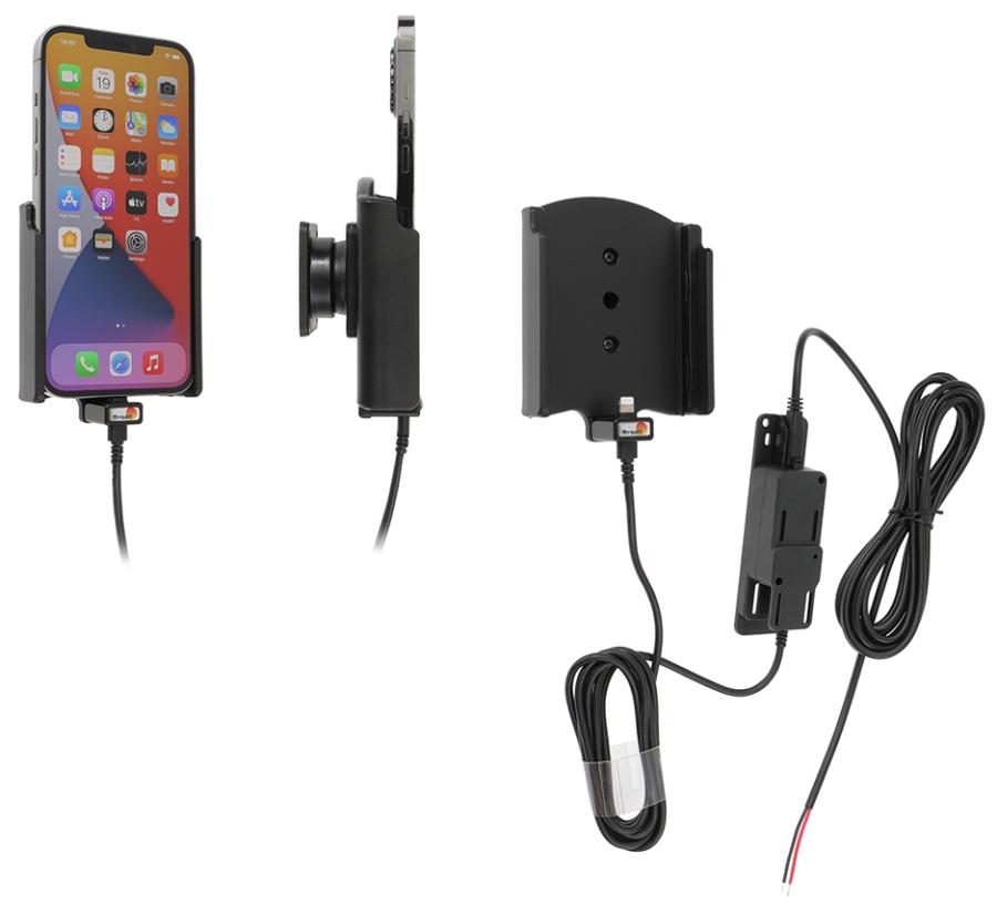 Brodit 727236 Aktiv hållare för fast installation QC3A+2,4A Apple iPhone 12 Pro Max