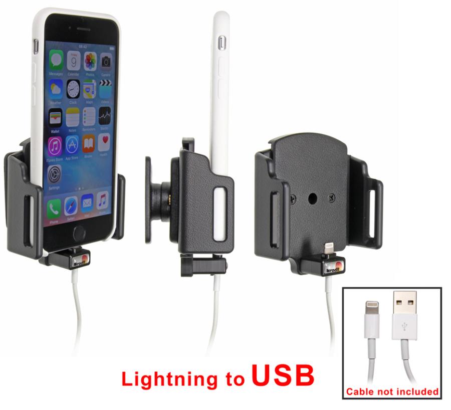 Brodit 514795 Holder for cable attachment holder original ka Apple iPhone 6S/7/8 X Xs/SE 2nd