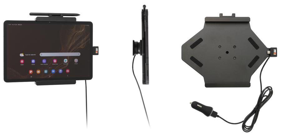 Brodit 721308 Aktiv hållare ciggkontakt Samsung Galaxy Tab S8 SM-X700