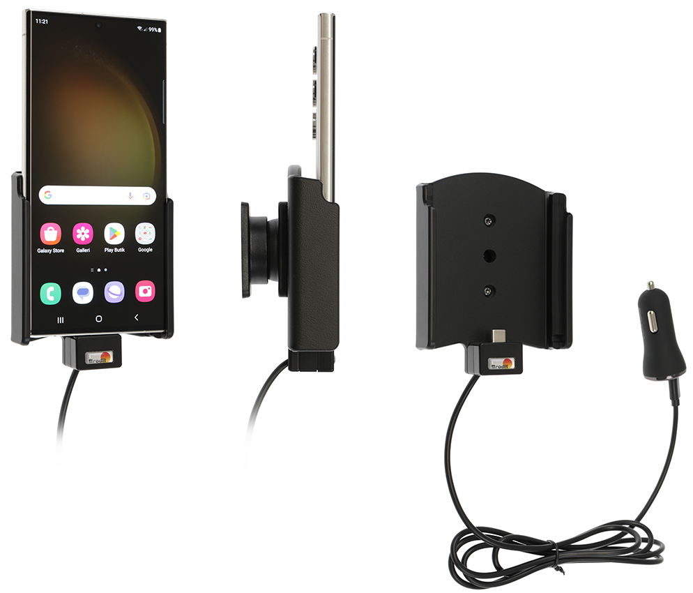 Brodit 721346 Aktiv hållare ciggkontakt Samsung Galaxy S23 Ultra SM-S918B/DS