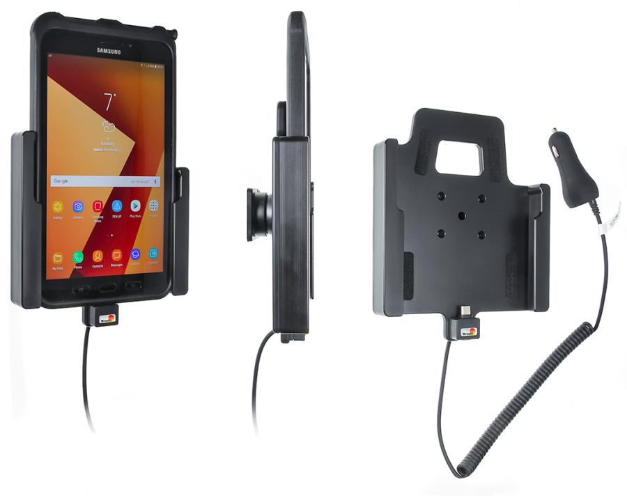 Brodit 712002 Active holder with tilt swivel cig-plug Samsung Galaxy Tab Active 2. SM-