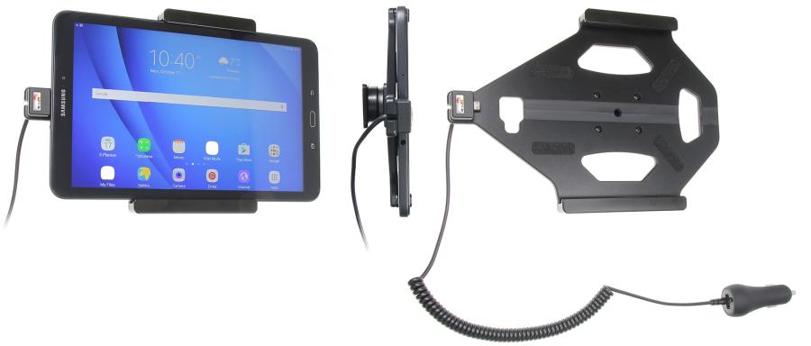 Brodit 512919 Aktiv hållare med kulled ciggkontakt Samsung Galaxy Tab A 10.1 2016