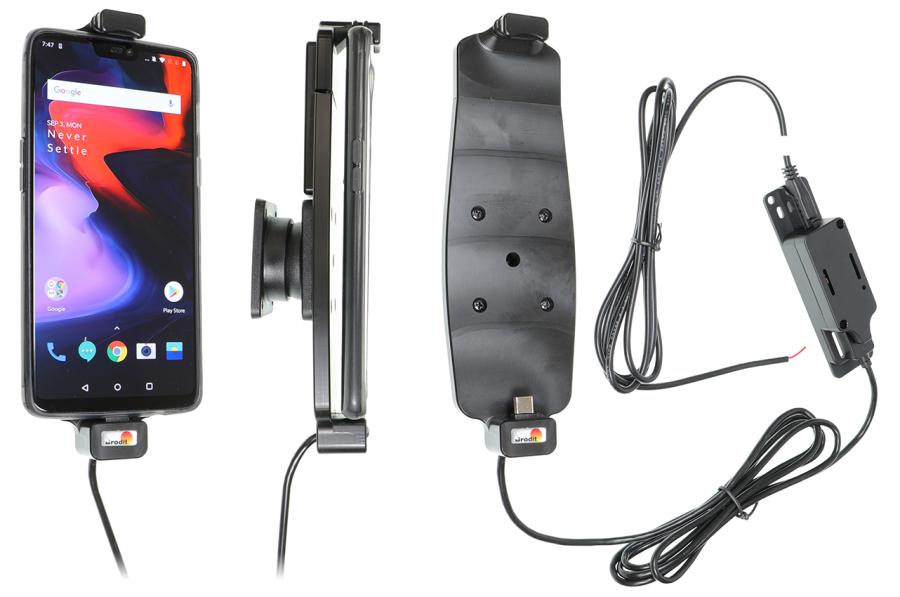Brodit 727076 Aktiv hållare för fast installation 2A OnePlus 6/T