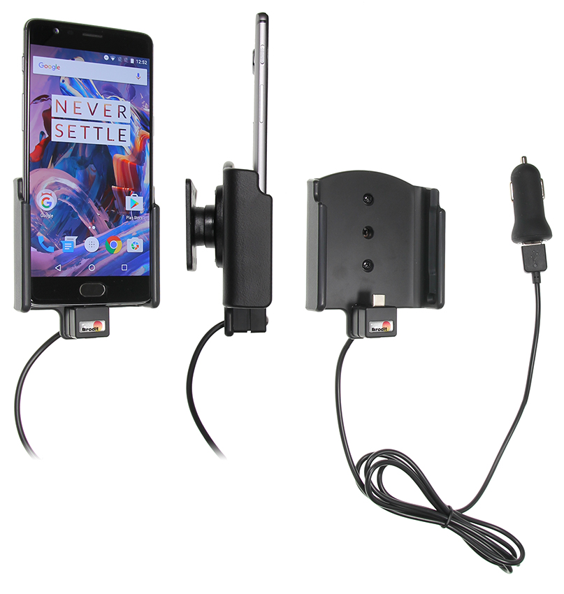 Brodit 521905 Active holder cig-plug USB OnePlus 3