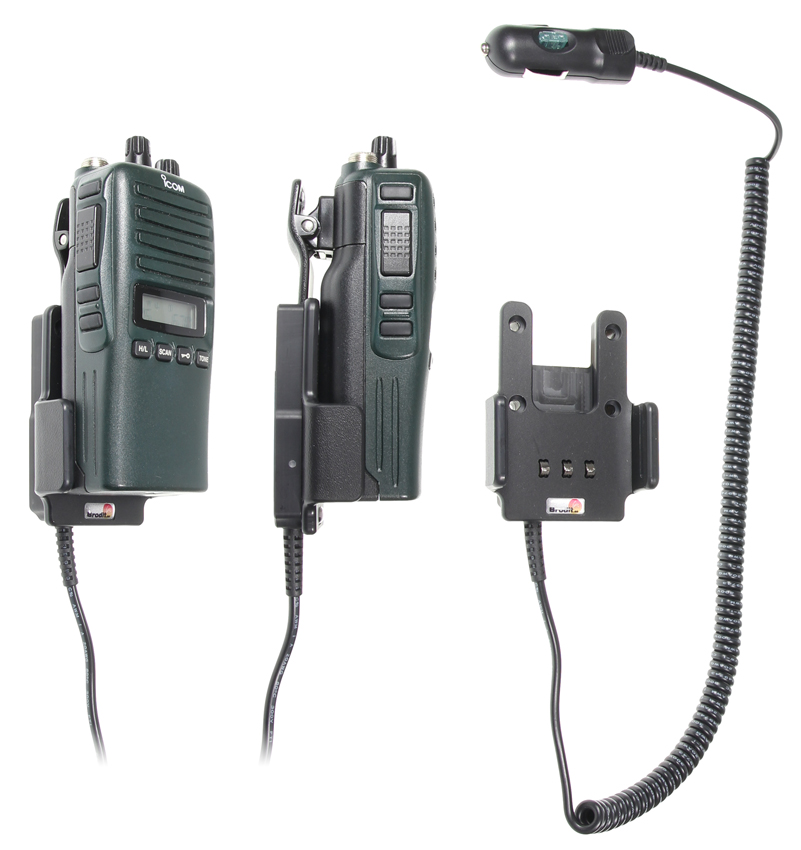 Brodit 530088 Active holder cig-plug ICOM IC-F15 F25 F3161 F34 F44GS