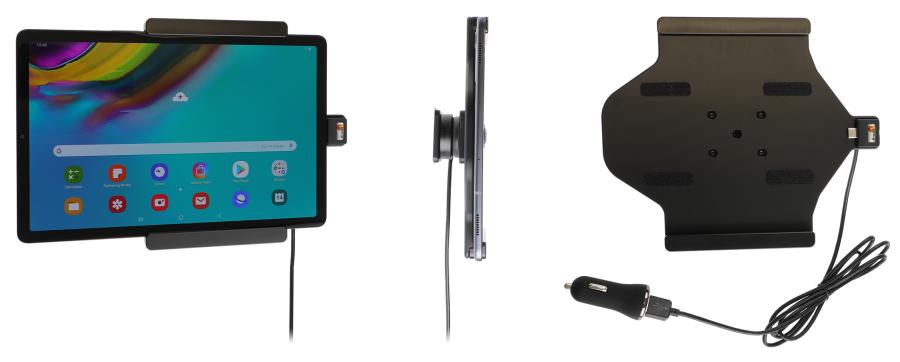 Brodit 721125 Active holder with tilt swivel USB cable and cig-plug adapter Samsung Galaxy Tab S5e 10.5
