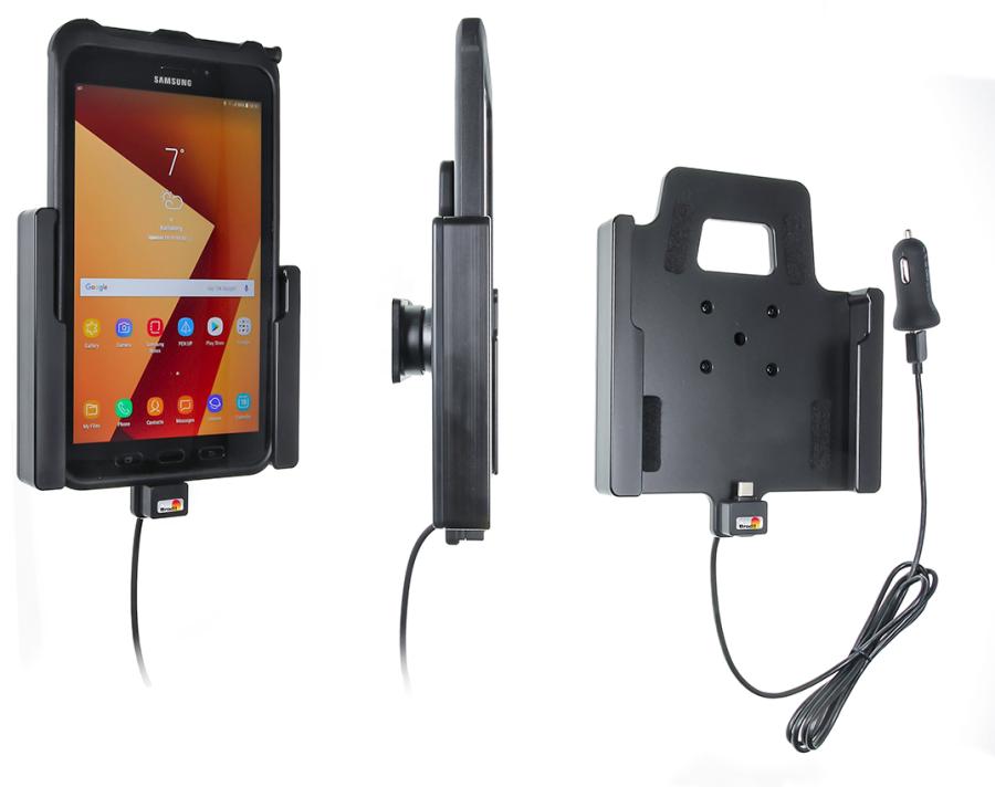 Brodit 721002 Active holder with tilt swivel USB cable and cig-plug adapter Samsung Galaxy Tab Active 2
