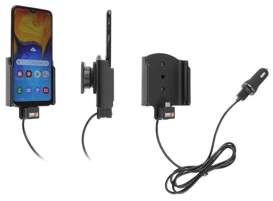 Brodit 721140 Active holder with tilt swivel USB cable and cig-plug adapter Samsung Galaxy A20e SM-A202