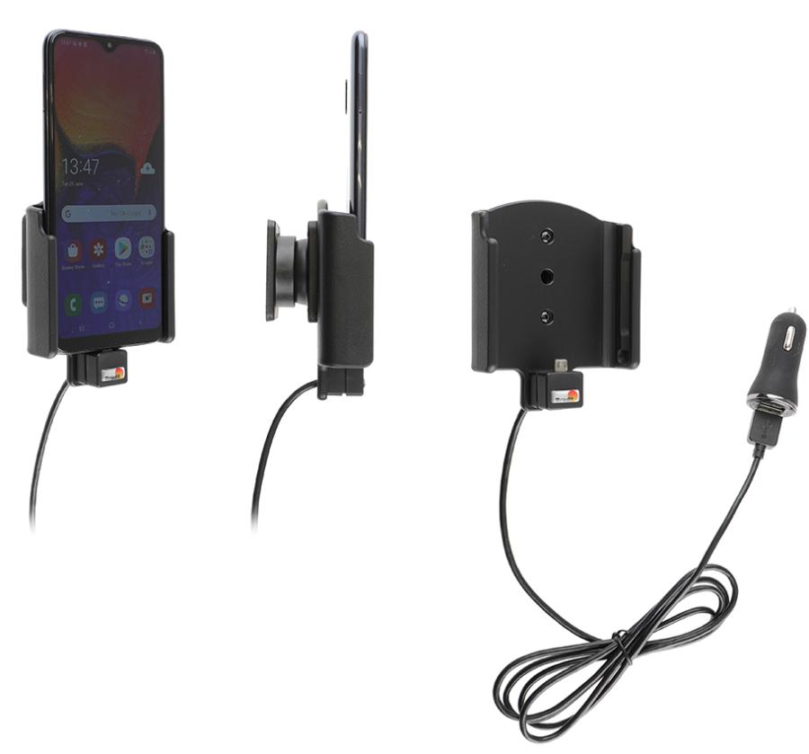 Brodit 721139 Active holder with tilt swivel USB cable and cig-plug adapter Samsung Galaxy A10 (SM-A105)