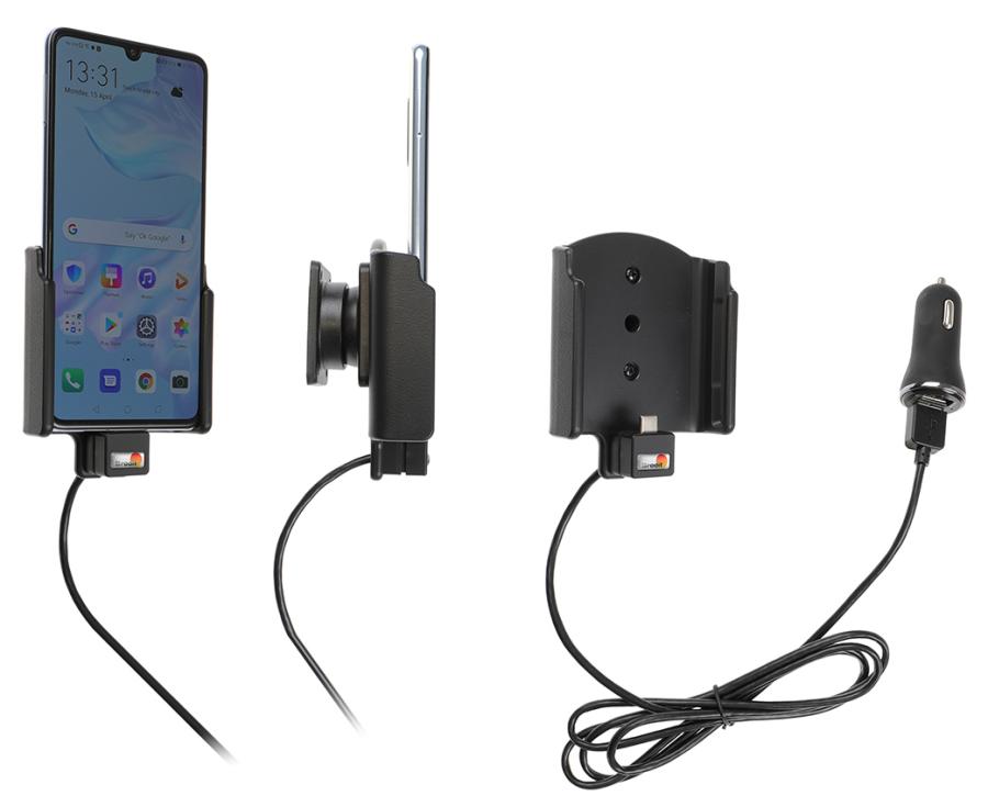 Brodit 721120 Active holder with tilt swivel USB cable and cig-plug adapter Huawei P30