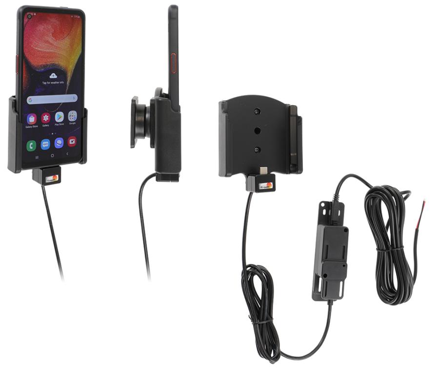 Brodit 727178 Active holder with tilt swivel USB fixed installation Samsung Galaxy XcoverPro SM-G715