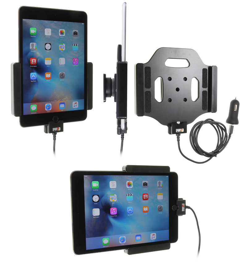 Brodit 521793 Active holder with tilt swivel cig-plug Apple iPad Mini 4