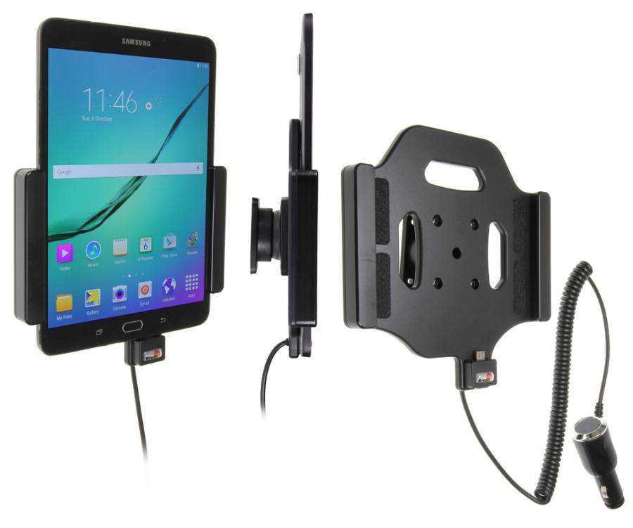 Brodit 512781 Aktiv hållare med kulled ciggkontakt Samsung Galaxy Tab S2 8.0