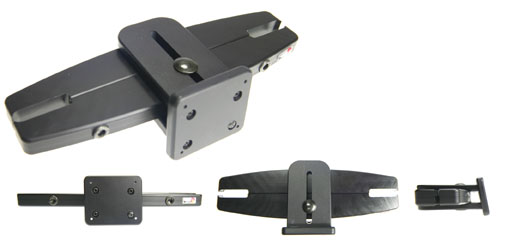 yleismallinen niskatukikiinnike säädettävä lev. min. 123 mm, max. 183 mm