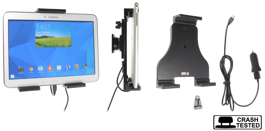 Brodit 521942 Active holder with USB-cable and cig-plug adapter