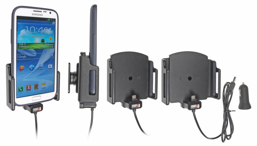 Brodit 521629 Aktiv hållare med USB-kabel och cigg-adapter
