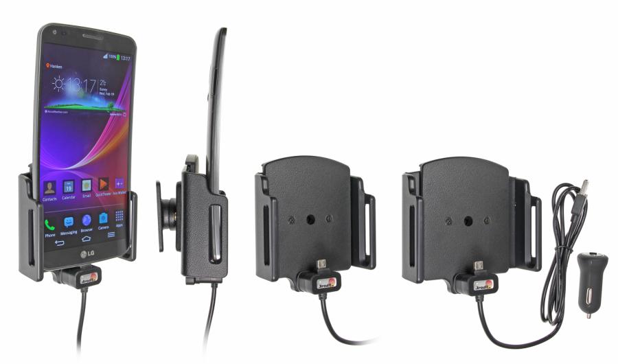 Brodit 521628 Active holder with USB-cable and cig-plug adapter