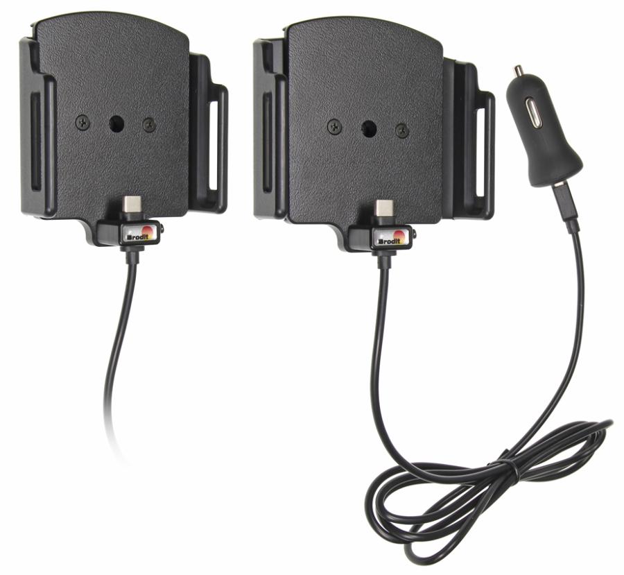 Brodit 521844 Active holder with USB-cable and cig-plug adapter
