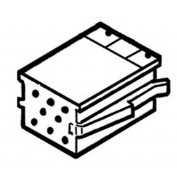 Mini ISO connector, blue, terminal 341441